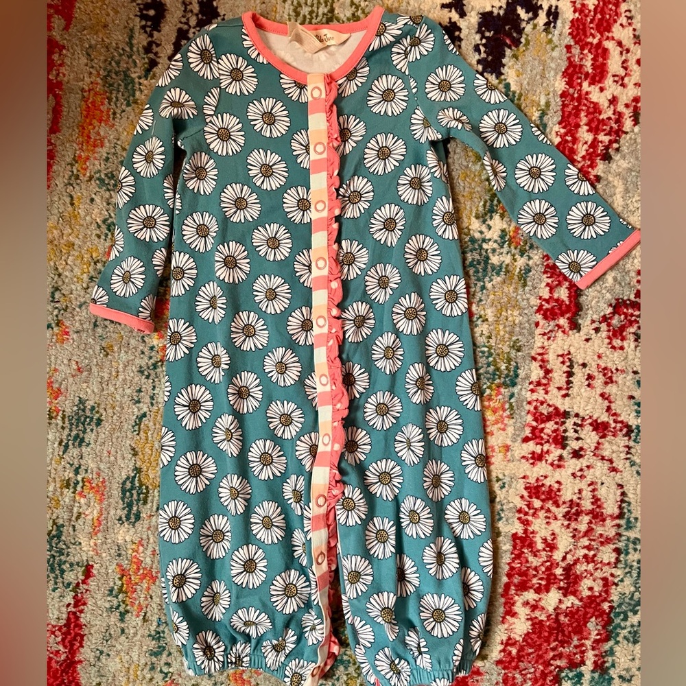 Matilda Jane Teal and Pink Floral Bodysuit
